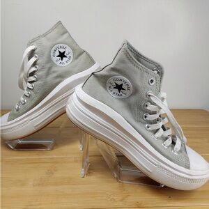 Converse Women's High-Top Sneakers - Light Gray